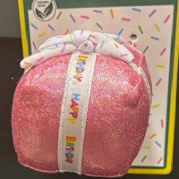 Multipet Cat's  Birthday Plush Pink Present - Picture 5 of 6